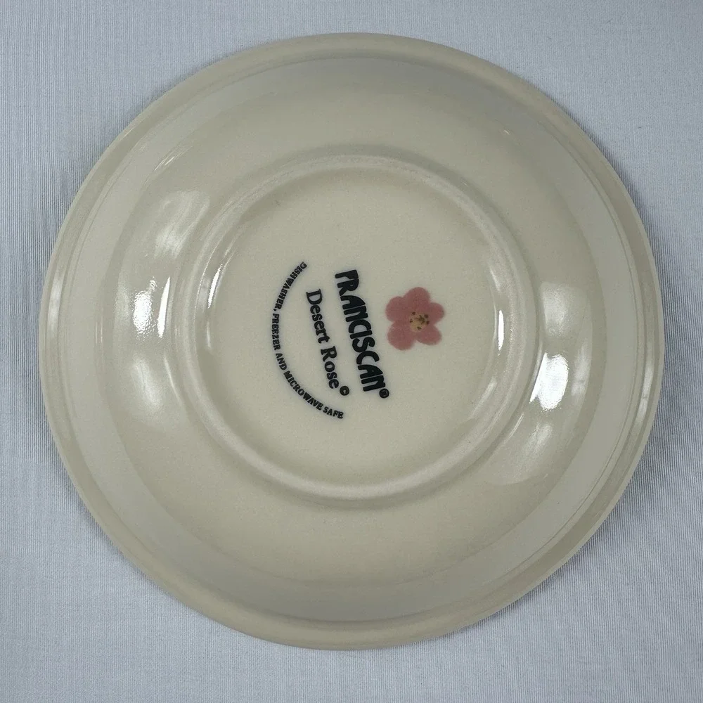 4 Pc Franciscan Desert Rose Fruit Compote Dessert Dishes Bowl Excellent Set Of 4